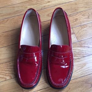 Barely worn! Cole Haan Red Patent Leather Loafer